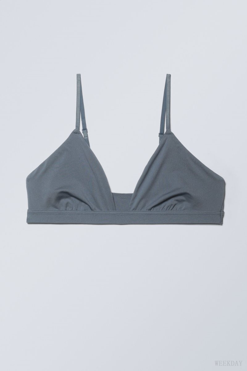 Weekday Soft Triangle Bralette Soul ランジェリー レディース 青 Japan | V5E-2023