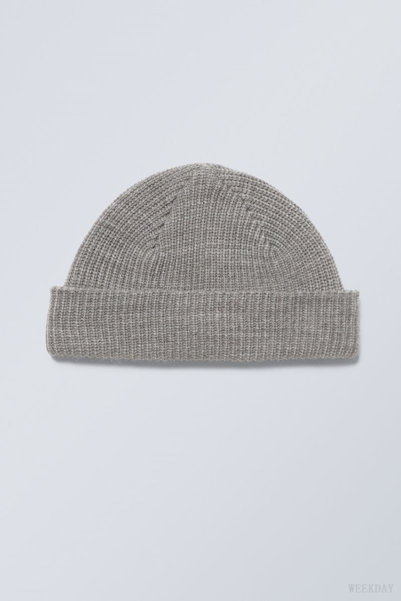 Weekday Stan Beanie ハット メンズ グレー Japan | E9X-5663