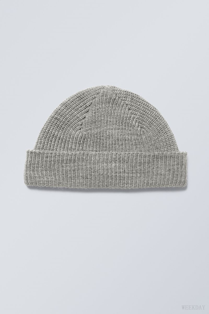 Weekday Stan Beanie ハット メンズ グレー Japan | E9X-5663