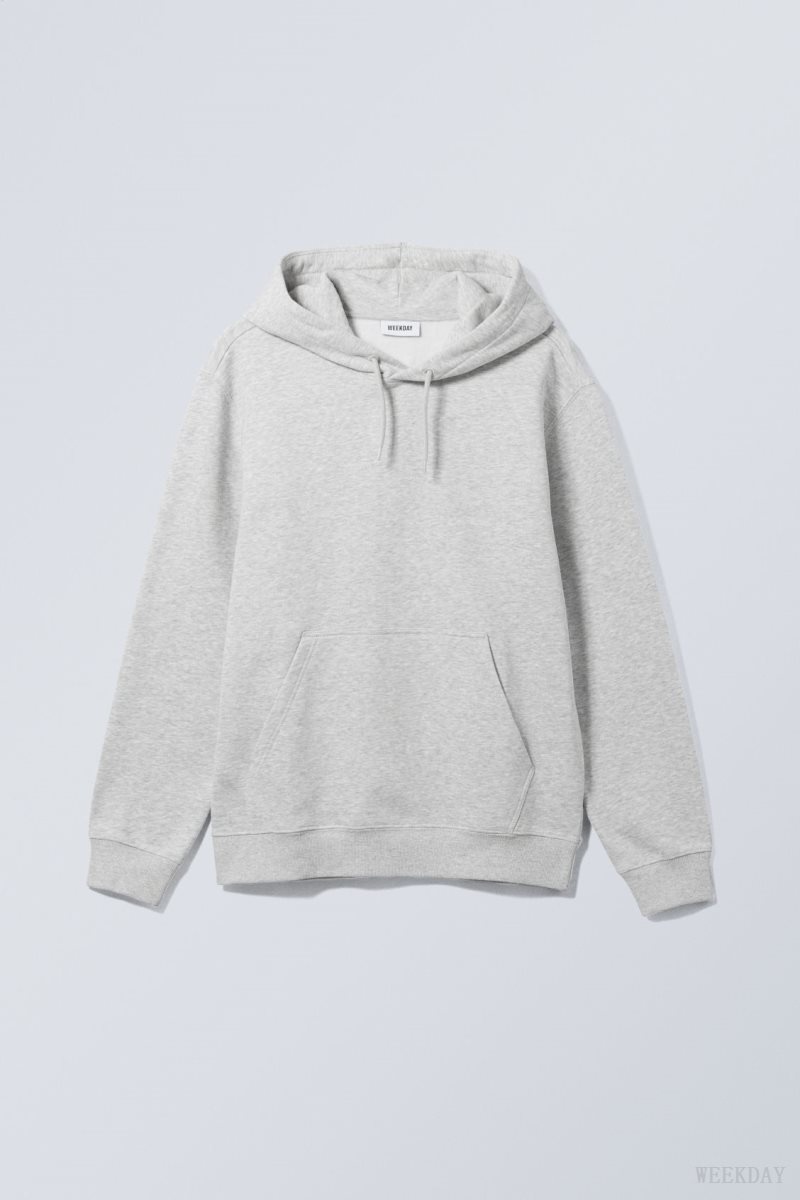 Weekday Standard Midweight Hoodie パーカー メンズ グレー Japan | R7H-0029