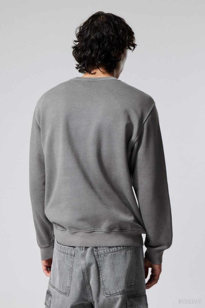 Weekday Standard Midweight Sweatshirt スウェットシャツ メンズ グレー Japan | Z1Y-2295