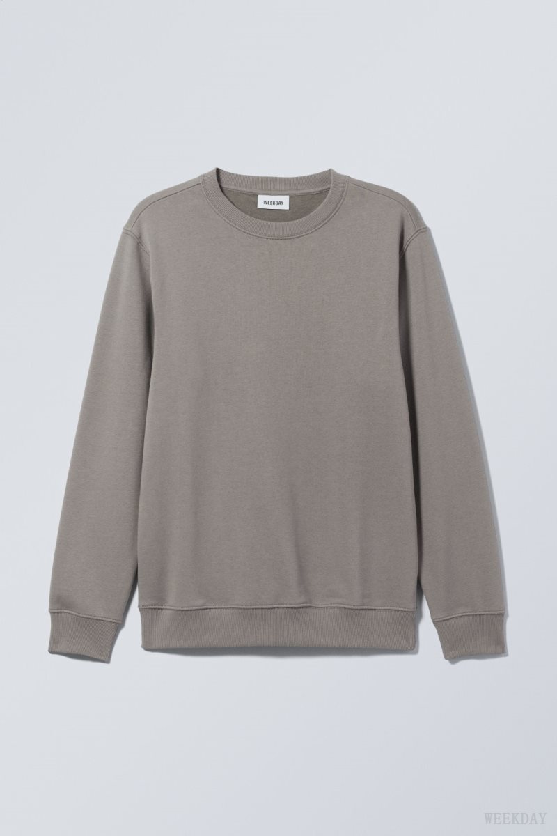 Weekday Standard Midweight Sweatshirt スウェットシャツ メンズ グレー Japan | D7V-3220