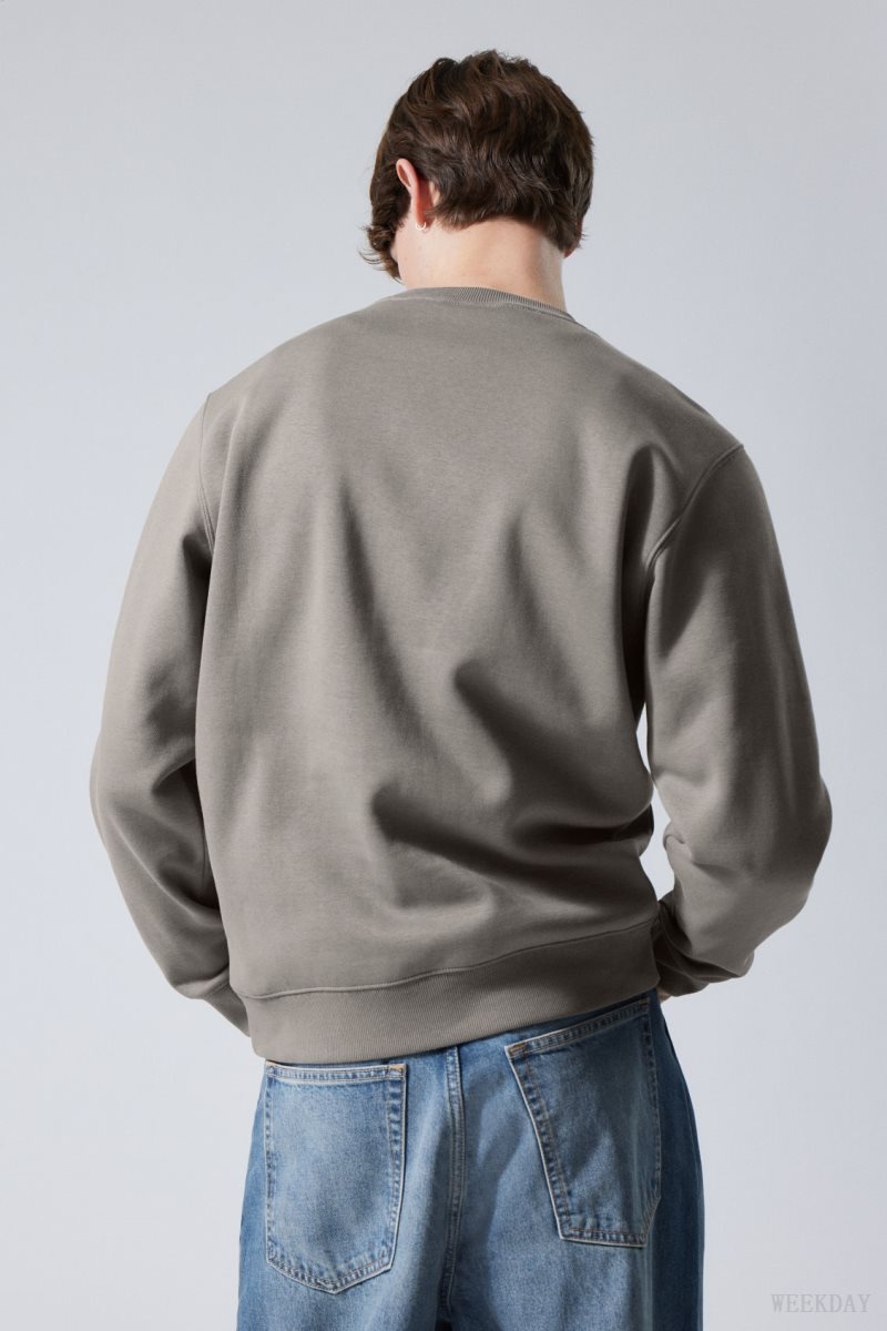 Weekday Standard Midweight Sweatshirt スウェットシャツ メンズ グレー Japan | D7V-3220