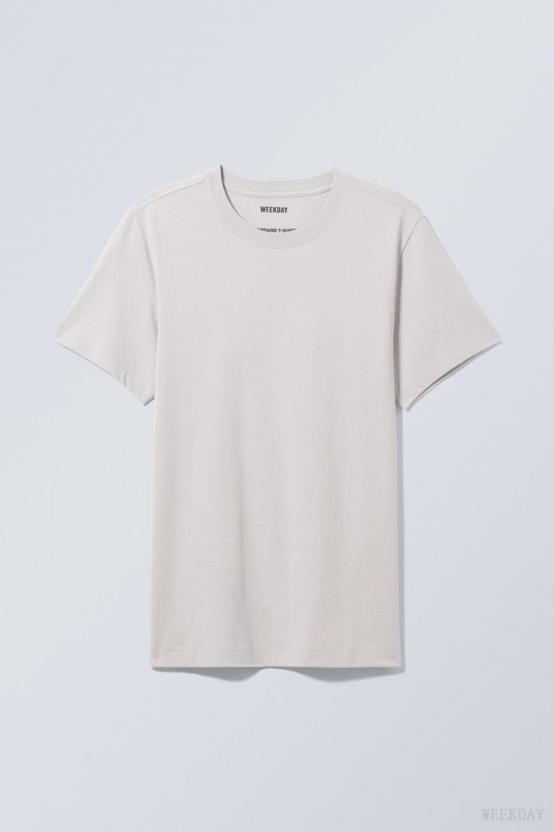 Weekday Standard Midweight T-shirt Tシャツ メンズ グレー Japan | B3L-4737