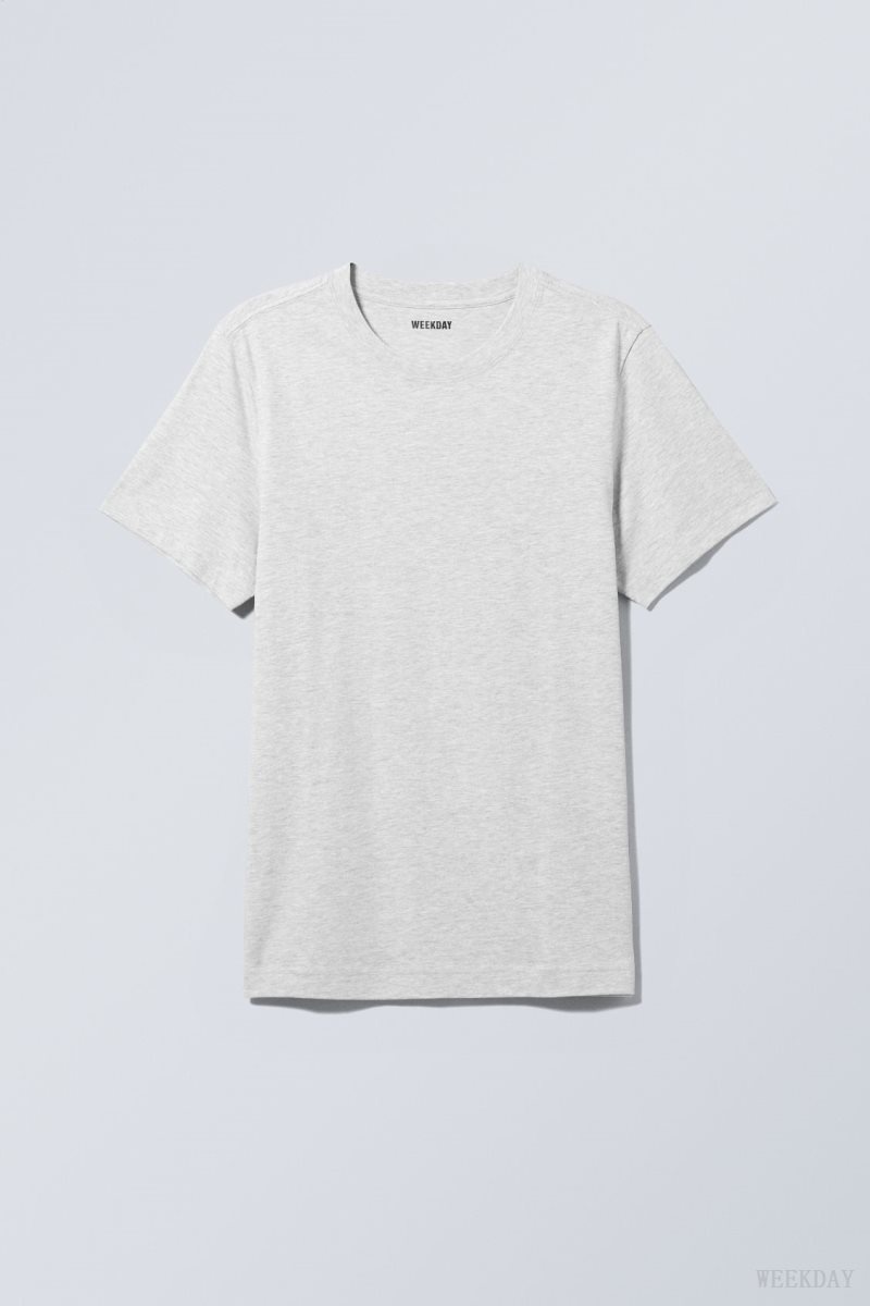 Weekday Standard Midweight T-shirt Tシャツ メンズ グレー Japan | H6U-9054