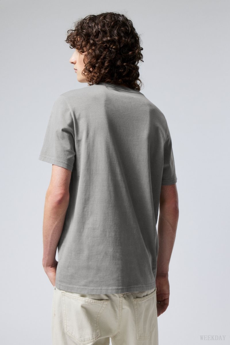 Weekday Standard Midweight T-shirt Tシャツ メンズ グレー Japan | S9L-6833