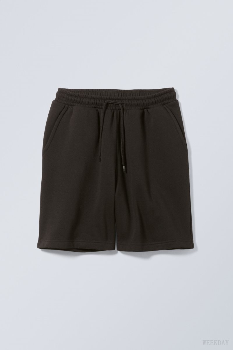 Weekday Standard Sweatshorts ショートパンツ メンズ 黒 Japan | I0A-5813