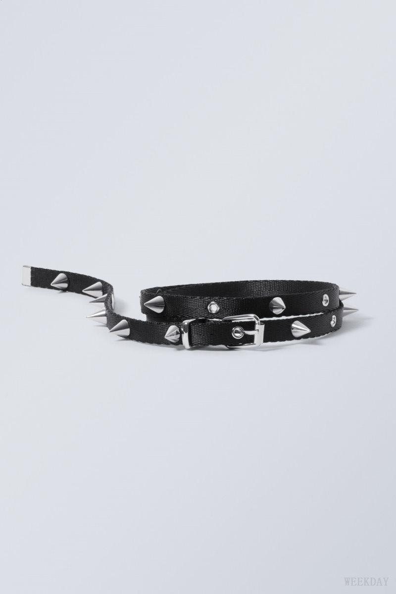 Weekday Stud Belt ベルト レディース 黒 Japan | P6P-3590