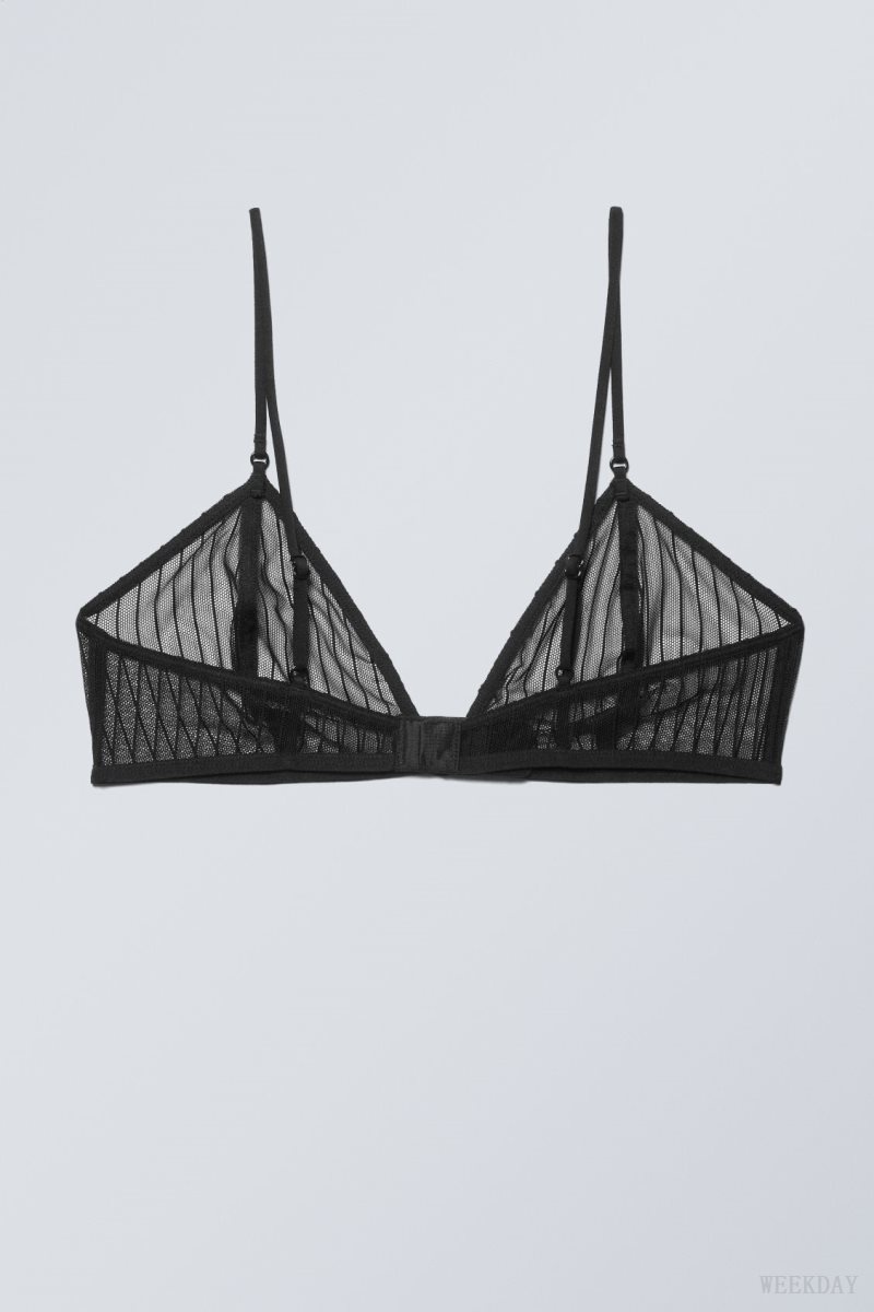 Weekday Zelda レース Bralette Bralette レディース 黒 Japan | C3K-6143