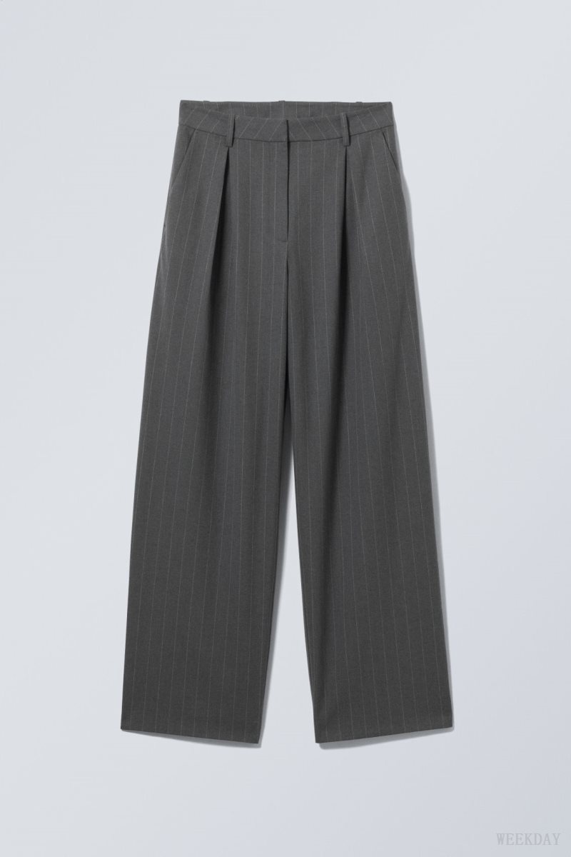 Weekday Zia Suit Trousers ズボン レディース グレー Japan | V9H-9691